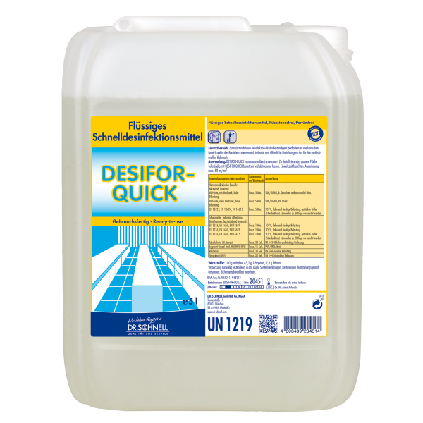 Desinfektion -Desifor Quick, 5L Kanister BAuA-Reg-Nr.: N-58212
