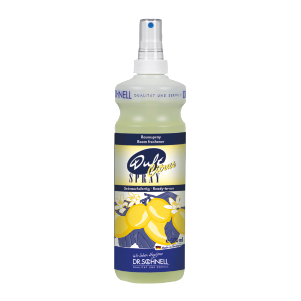 500ml Flasche Duftspray mit frischem Zitrusduft aus Zitrone, Limette und Grapefruit.