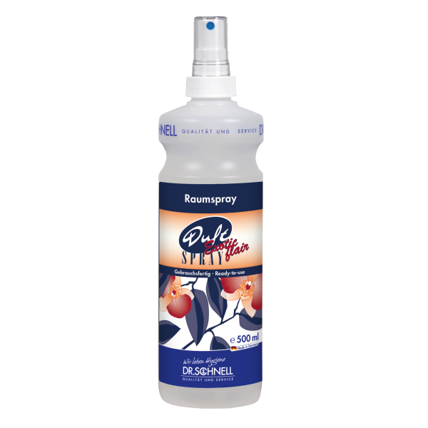 500ml Flasche Duftspray Exotic Flair mit exotischem Frucht- und Blütenduft und Sprühkopf