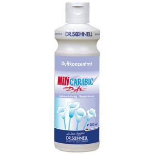 Mili Duftkonzentrat Carabic in einer 200ml Flasche mit fruchtigem und blumigem Aroma.