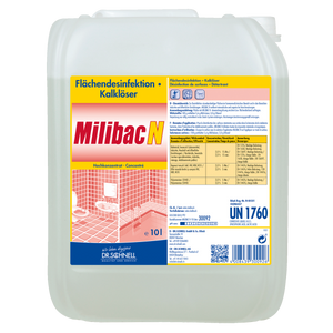 10 Liter Kanister MILIBAC N Desinfektionsmittel für professionelle Oberflächendesinfektion