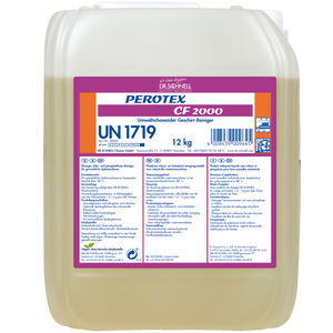 12kg Kanister mit Perotex CF 2000 Konzentrat für die professionelle Reinigung von Oberflächen.