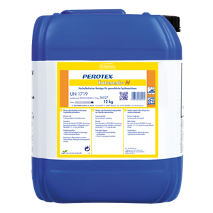 12kg canister of Perotex Intensiv N concentrated cleaning solution for heavy-duty surfaces.