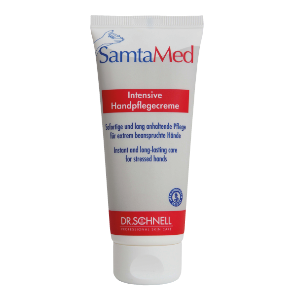 Samtamed Creme in 100ml Tube für trockene und gereizte Haut mit beruhigender Formel