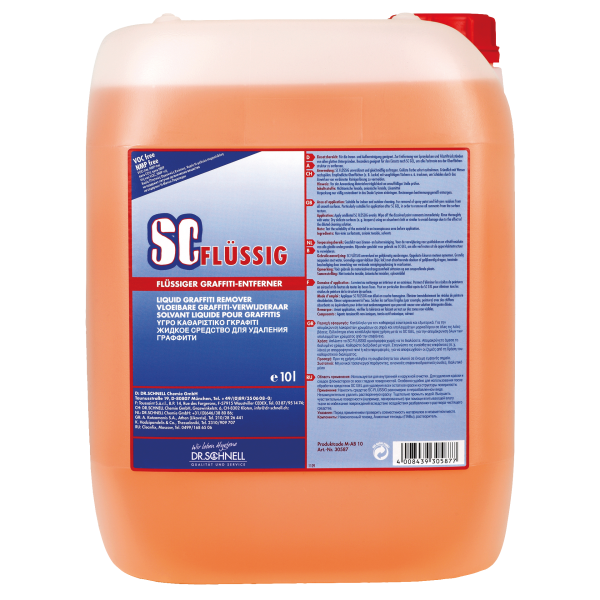 10L Kanister mit SC flüssig, einem hochkonzentrierten Reinigungsmittel für vielseitige Anwendungen.