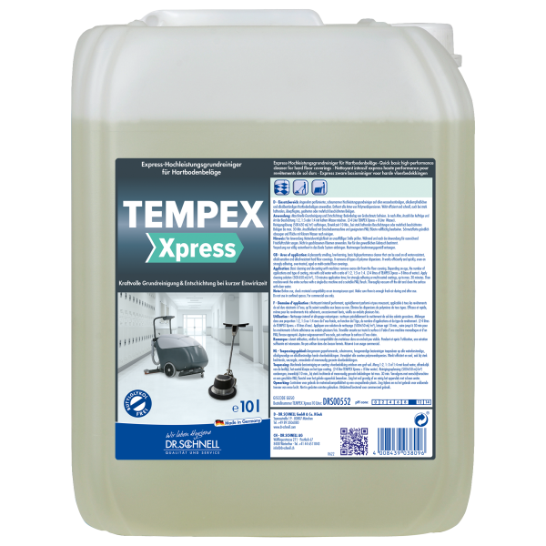 Reinigungschemie -Tempex Xpress, 10L Kanister Hochkonzentrat flüssig