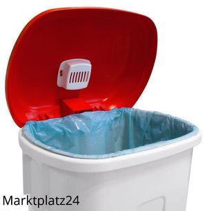 Abfallbehälter Sirius 30L, roter Deckel, zur Mülltrennung, 1 St. - Marktplatz24