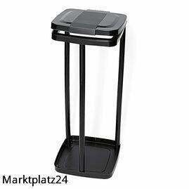 Abfallsack-Ständer Kunststoff, schwarz, max. 120L Säcke, 1 St. - Marktplatz24