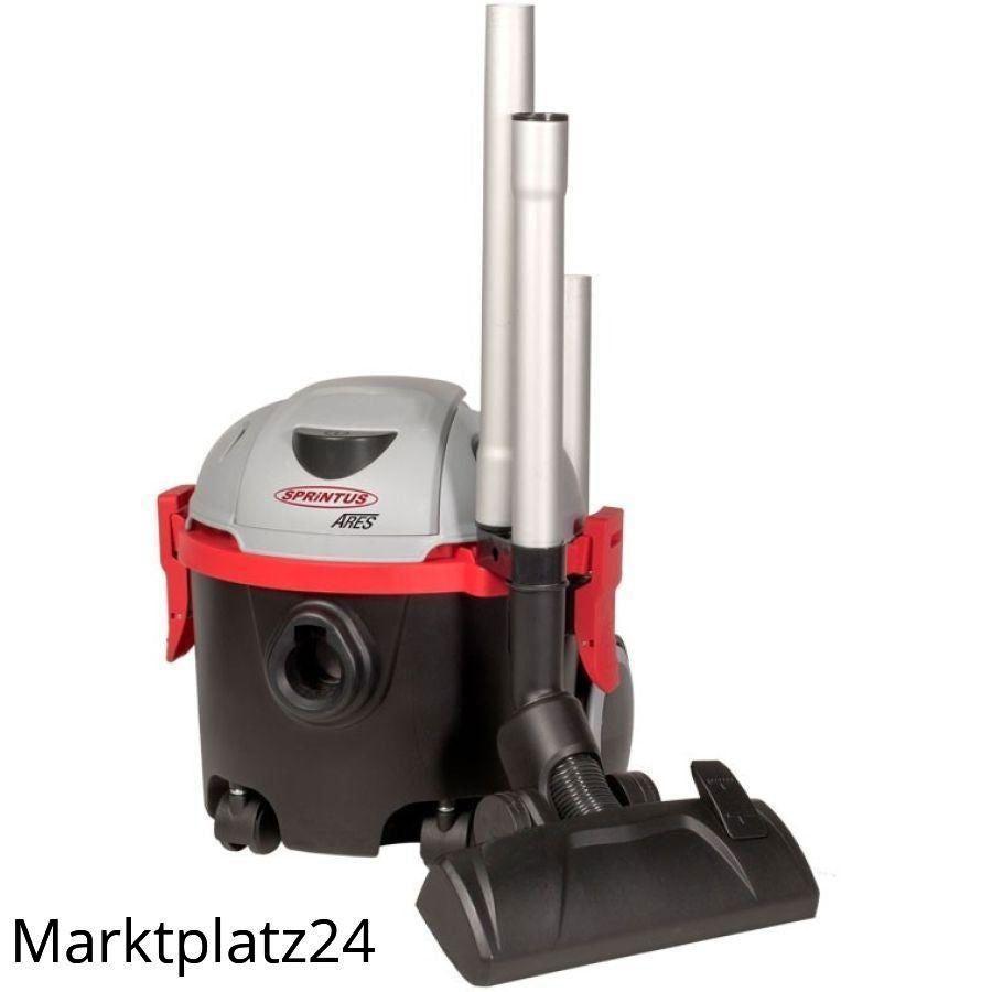Ares Trockensauger mit robustem Design, verstellbarem Saugschlauch und großem Staubbehälter.