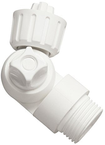 Vario-Gelenk aus Polyamid mit Gewinde und Drehknopf.