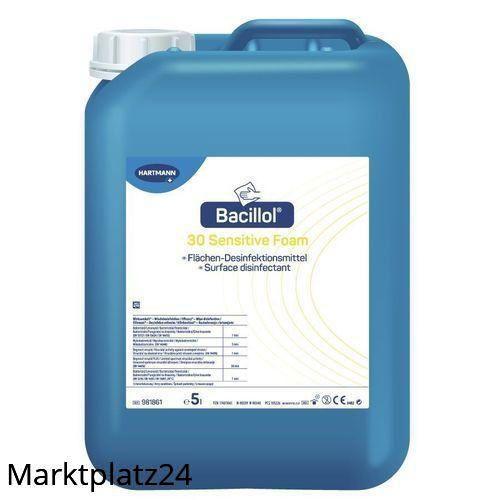 Bacillol 30 Sensitive Foam, 5L Kanister  BAuA-Reg-Nr.: N-90340 - Marktplatz24
