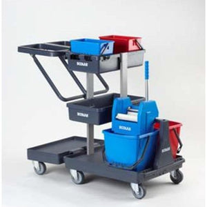 Mobilette Standard Parat mobile Toilette mit integriertem Spülsystem und stabilem Sitz in kompakter Bauweise.