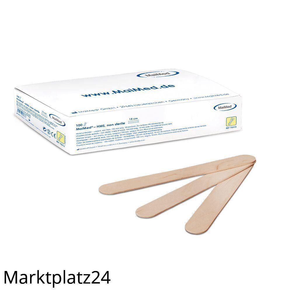 MaiMed-Holzmundspatel-steril, 1x100 St/Box - Marktplatz24
