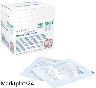 MaiMed-Mullkompressen, steril, 7,5x7,5cm, 8-fach, 100 St/Box - Marktplatz24