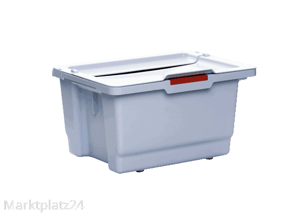Box mit 4 Farbclips hellgrau, 1 St. - Marktplatz24