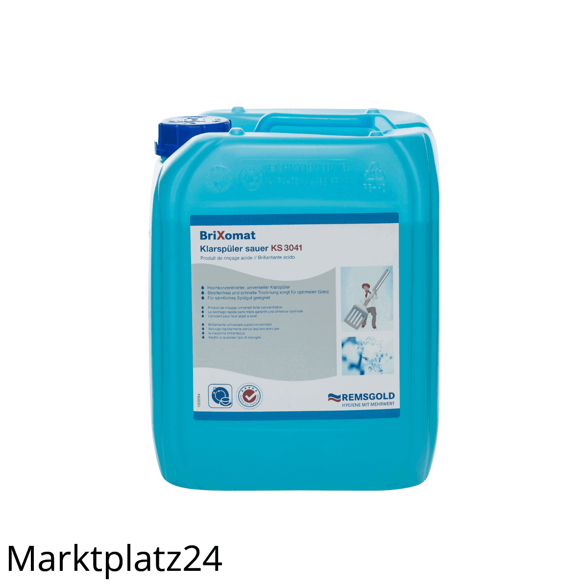 Brixomat, saurer Klarspüler, KS 304, 10kg Kanister - Marktplatz24