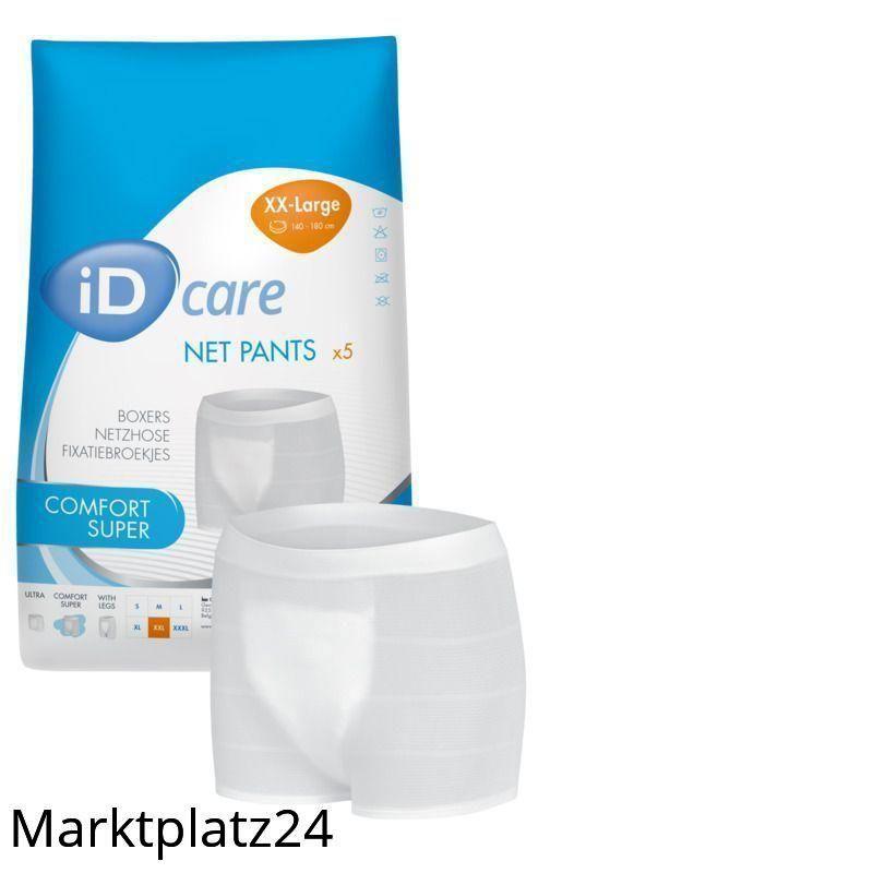 iD Care Net pants Comfort Super, Gr.2XL, 140-180cm, orange, 5 St/Btl. - Marktplatz24