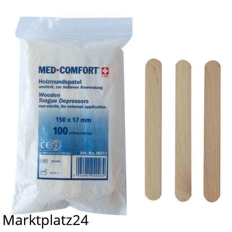MED COMFORT Holzmundspatel, 150x18x1,8mm, 100 St/Btl. - Marktplatz24