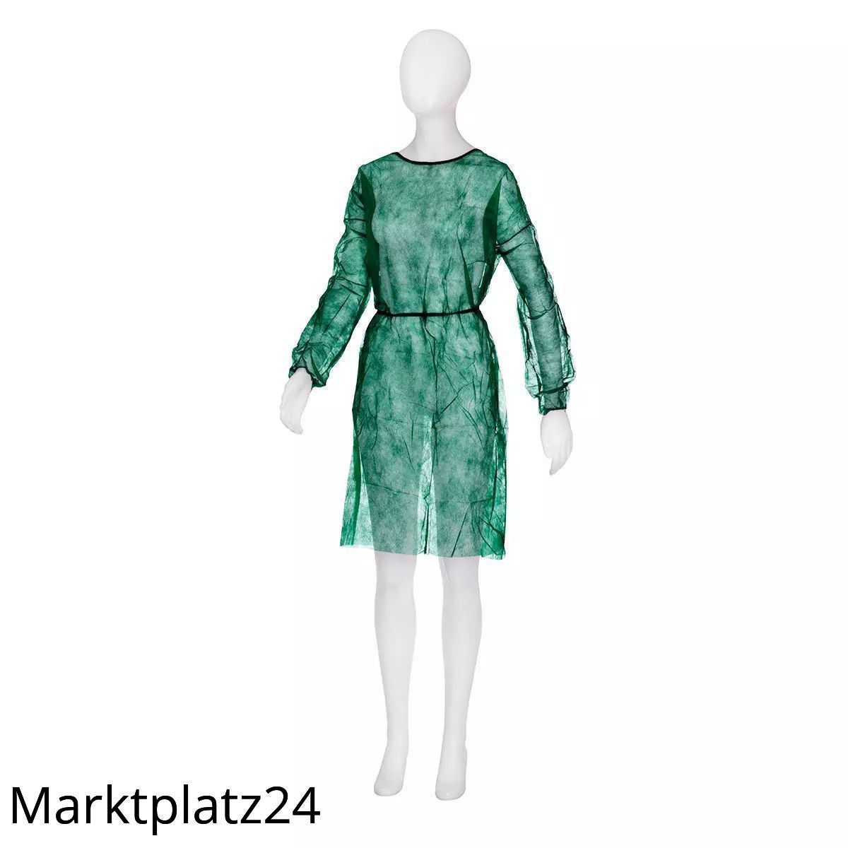 Med Comfort PP-Besucherkittel medium, extra groß, dunkelgrün, 10 St/Btl. - Marktplatz24