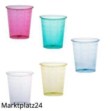 Medizinbecher, 30 ml, graduiert, rot, 80 St/Btl. - Marktplatz24