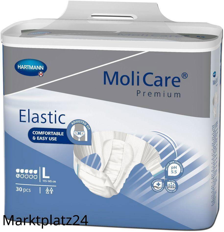 MoliCare Premium Elastic, 6 Tropfen, Gr. L, 30 St/Btl. - Marktplatz24