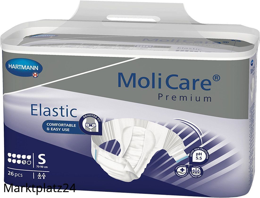 MoliCare Premium Elastic, 9 Tropfen, Gr. S, 26 St/Btl. - Marktplatz24