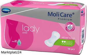 MoliCare Premium lady pad, 2 Tropfen, 14 St/Btl. - Marktplatz24