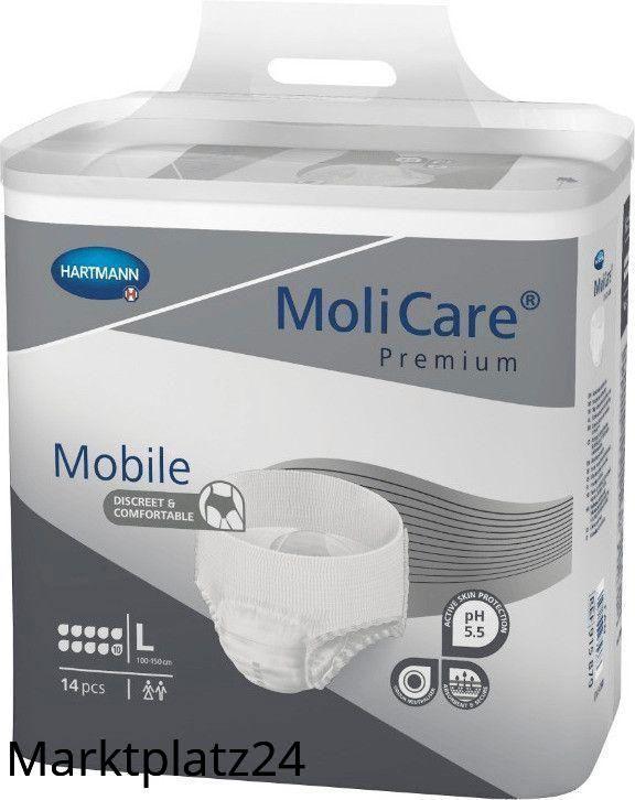 MoliCare Premium Mobile, 10 Tropfen, Gr. L, 14 St/Btl. - Marktplatz24