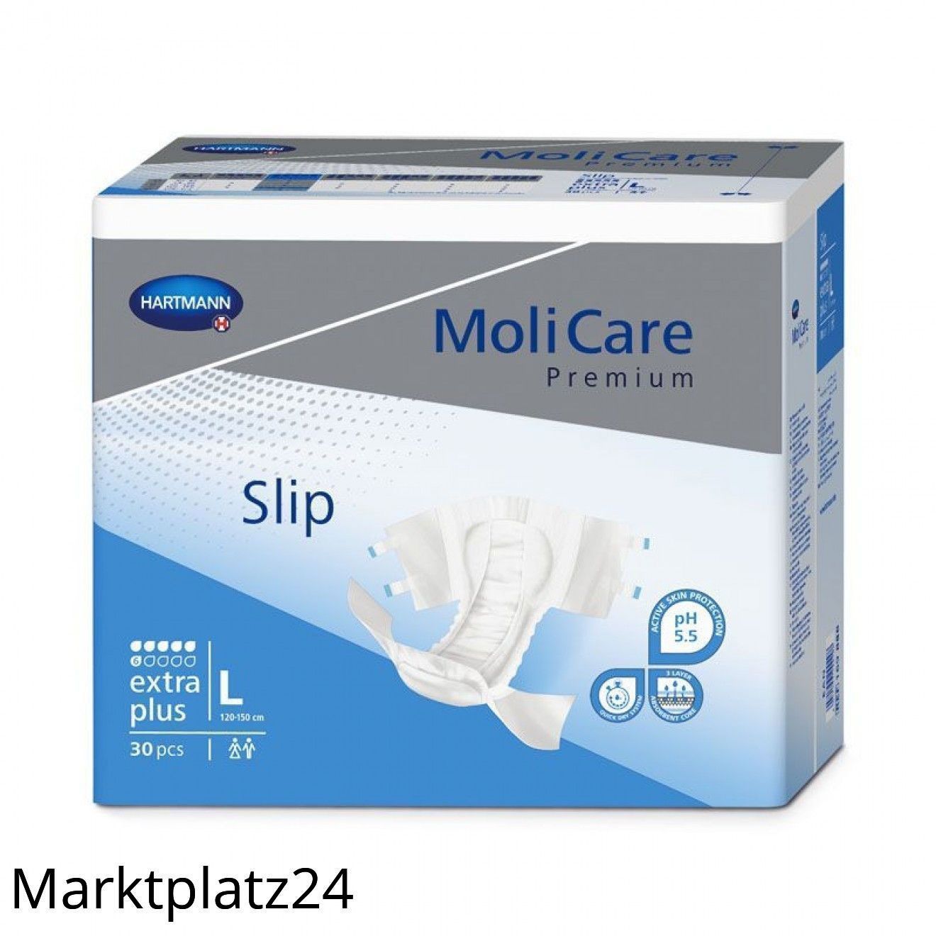 MoliCare Premium Slip extra plus, Gr.L 30 St/Btl. - Marktplatz24
