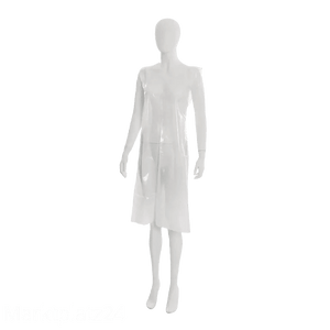 MED Comfort PE-Einwegschï¿½rzen light, weiÃ¡, 30my, 75x120cm, glatte Oberfläche, 50 St/Btl, - Marktplatz24