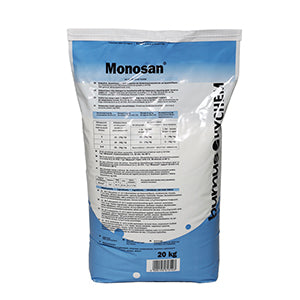 20 kg Sack Monosan mit natürlicher Zusammensetzung für Bau- und Möbelanwendungen.