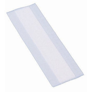 White and light blue absorbent pad for cleaning.