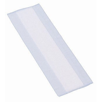 White and light blue absorbent pad for cleaning.