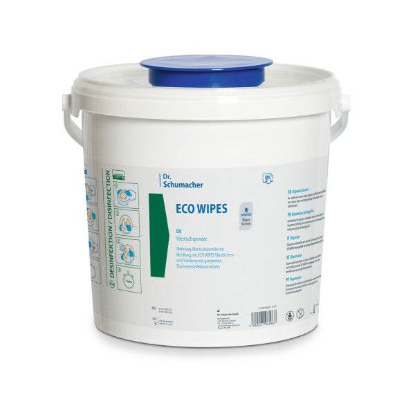 Eco Wipes Vliestuchspender unbefüllt Kunststoff weißer Eimer zur Hygiene und Reinigung  Dr. Schumacher