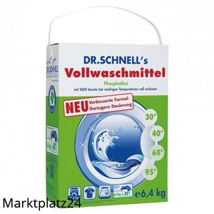 Dr. SchnellÂ´s Vollwaschmittel, 6,4kg Tragekarton - Marktplatz24