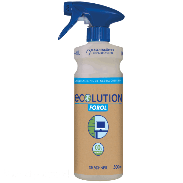 Ecolution Handsprüher, blau, 0,5L Leerflasche - Marktplatz24