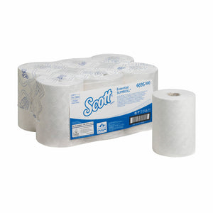 SCOTT Essential Rollenhandtücher Slimroll, 190m, weiß, 6 Rollen