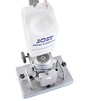 JÖST Bodenreinigungsmaschine mit 10L Wassertank und 1500W Leistung.