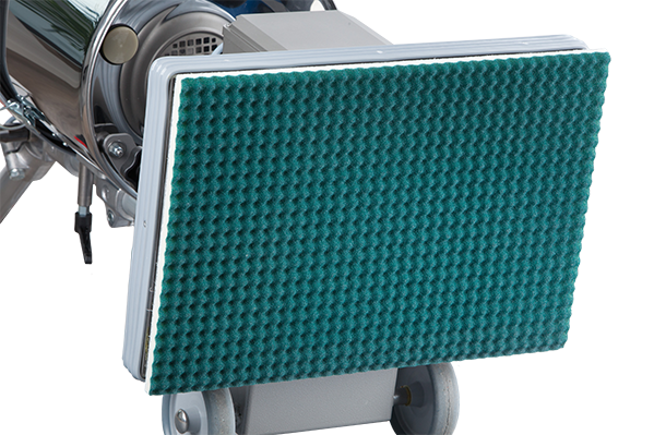 JÖST Bodenschleifmaschine mit 335x485 mm Schleiffläche und integriertem Staubsauger.