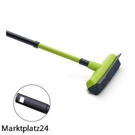 Gummibesen mit Teleskopstiel, 34cm, mit Gewinde, Stiellänge bis max. 130cm, 1 St. - Marktplatz24