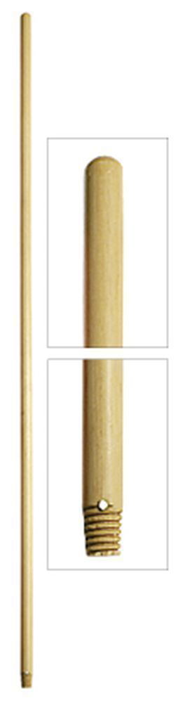 Holzstiel mitgewinde und Loch, Ã˜24mm, 150cm lang, 1 St. - Marktplatz24