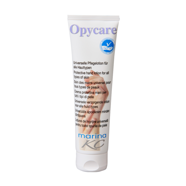 Opycare Hautpflege Creme in einer 100ml Tube für die tägliche Anwendung auf der Haut.