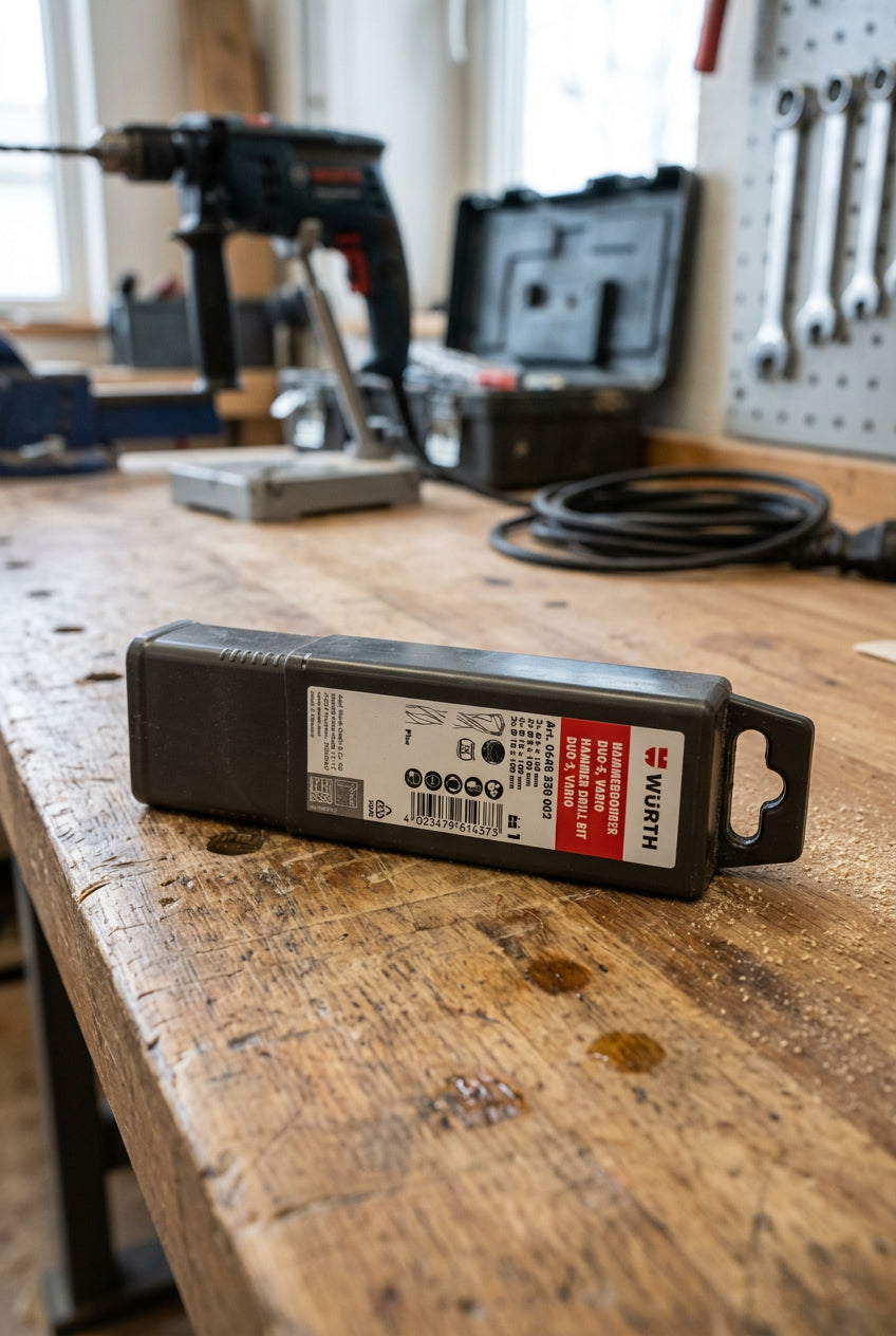 Hammerbohrer Sortiment Set BO Hochleistungsstahl, Aufbewahrungsbox