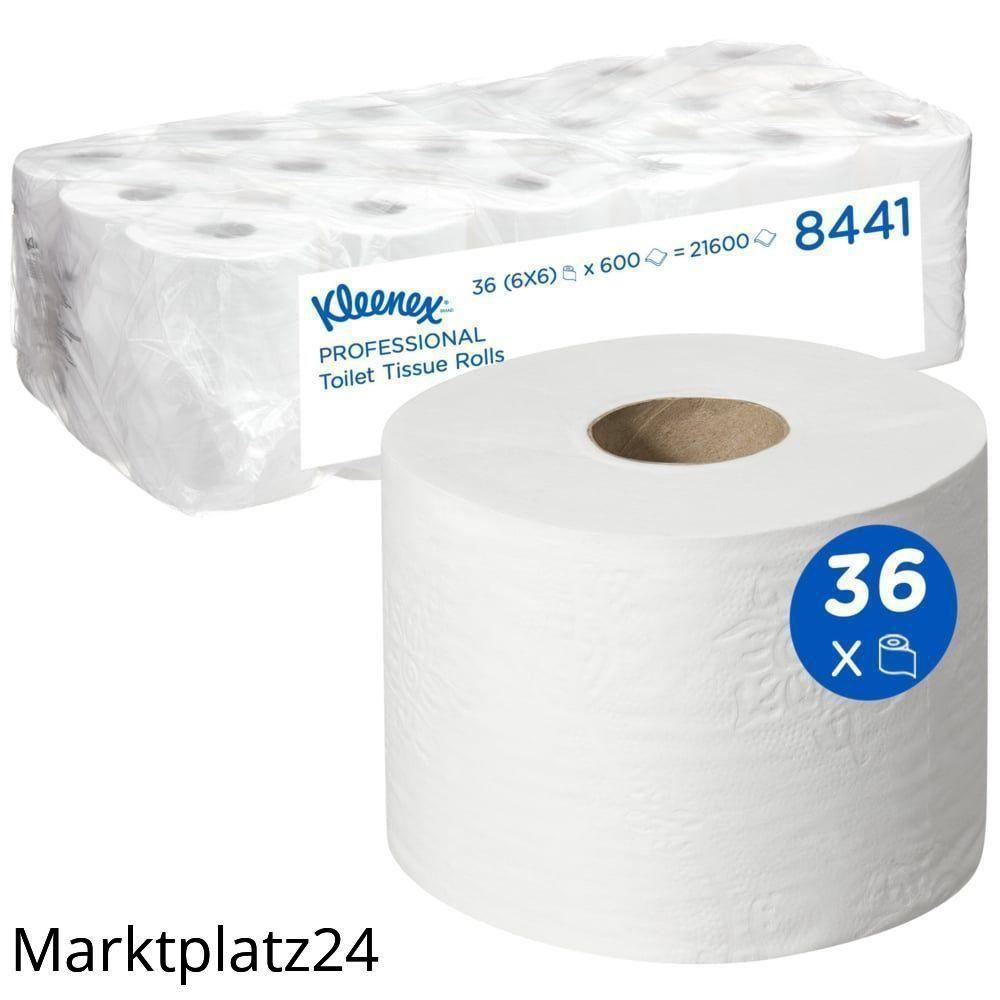 KLEENEX Toilettenpapier, 2lg, hochweiß, 6x6x600 Blatt - Marktplatz24