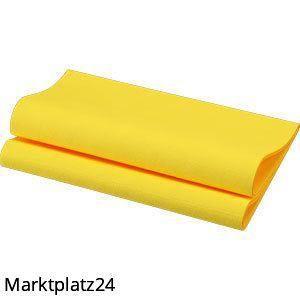 Bio-Dunisoft-Serviette, 40x40cm, 1/4 Falz, gelb, 6x60 St/Krt. - Marktplatz24