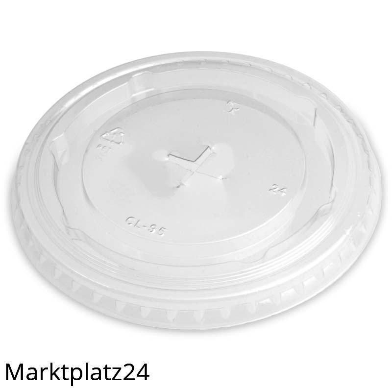 Deckel+Kreuzschlitz für Clear Cup, Ã˜95mm, 10x100 St/Krt. - Marktplatz24
