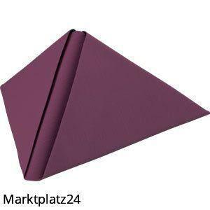 Dunilin-Servietten, 40x40cm, plum, 12x45 St/Krt. - Marktplatz24