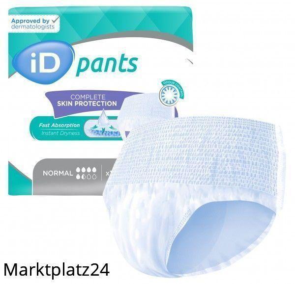 iD Pants Fit & Feel, L,  Plus, blau, Cotton Feel, 8x10 St/Krt. - Marktplatz24