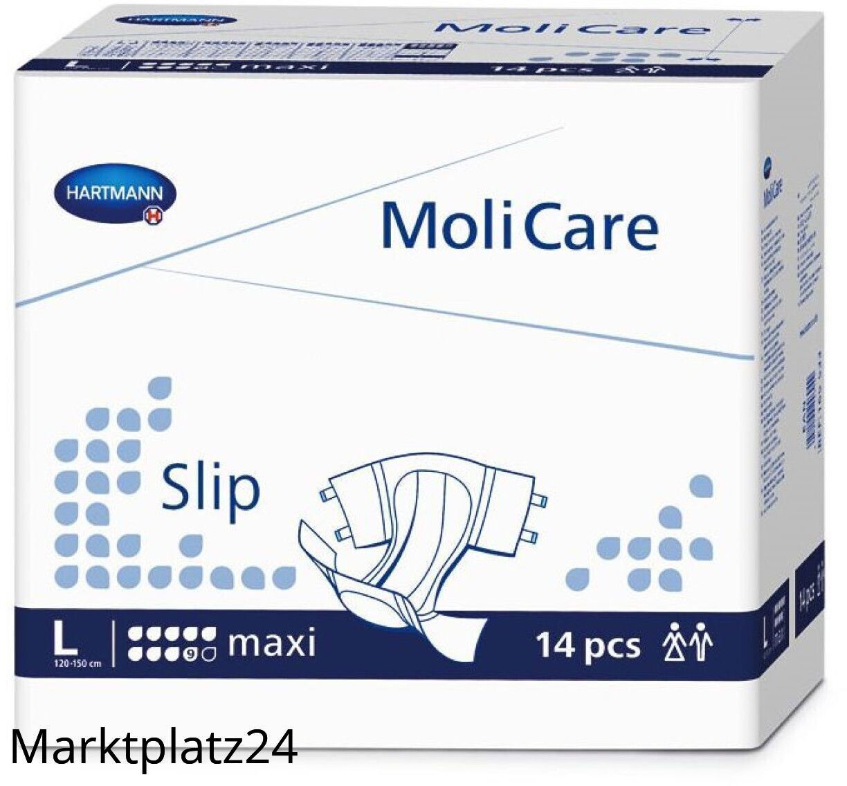 MoliCare Slip maxi, 9 Tropfen, Gr.L, 4x14 St/Krt. - Marktplatz24