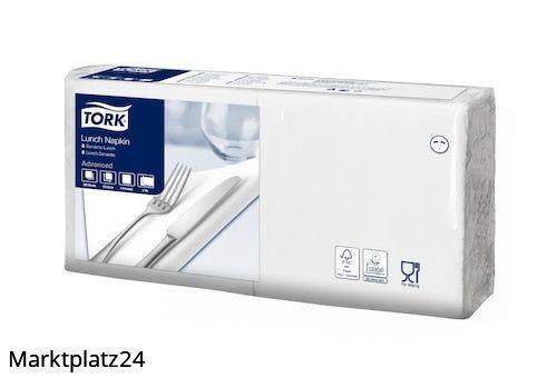 Tork Lunchserviette,2lg.,33x33cm, weiß, 1/4Falz, 10x200 St/Krt. - Marktplatz24